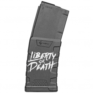 Mission First Tactical Magazine, 223 Remington, 556NATO, Fits AR-15, 30 Rounds, Liberty or Death EXDPM556D-LD