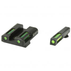 Hi-Viz LiteWave H3 Tritium/Litepipe Night Sights, Fits Glock 20/21, Green Front and Rear GLN329