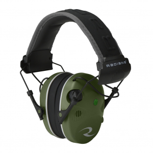 Radians R3400 Quad Mic, Electronic Earmuff, Military Green/Black Finish R3400EQCS