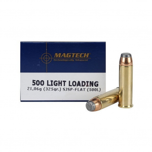 MAGTECH 500 S&W 325 Grain SJSP Flat Ammo, 20 Round Box (500L)