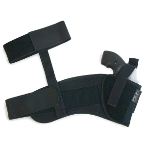 UNNLE MIKES 2in Barrel Small Revolver Right Hand Black Ankle Holster (88201)