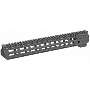 Midwest Industries Combat Rail, Handguard, 13.375" Length, M-LOK, Includes 5-Slot Polymer Rail Section, Barrel Nut and Wrench, Fits AR-15, Black Anodized Finish MI-CRM13.375
