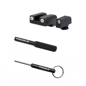 TRUGLO Brite-Site Tritium Handgun Sight for Glock 42/43 with Front Sight Tool and Disassembly Tool (TG231G1A+TG970GF+TG970GD) - Truglo
