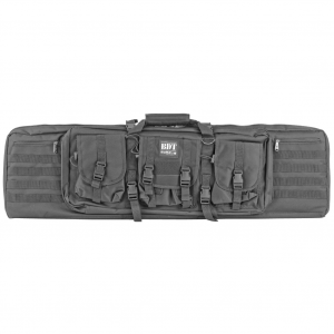 Bulldog Cases Tactical, Double Rifle Case, Black, Nylon, 43" BDT60-43B