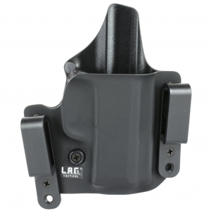 L.A.G. Tactical, Inc. Defender Series, OWB/IWB Holster, Fits SIG P365, Kydex, Right Hand, Black Finish 2084