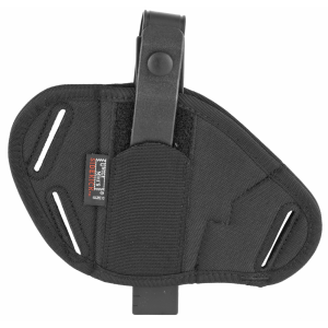 Uncle Mike's Super Belt Slide Holster, Size 0, Fits Small Revolver With 3" Barrel, Ambidextrous, Black 86000