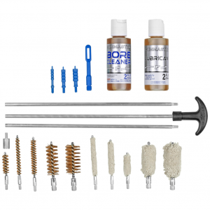 DAC Gunmaster Universal Cleaning Kit, 19 Pieces, Includes 20oz Oil and Solvent, Comes in Reusable Clamshell 38256