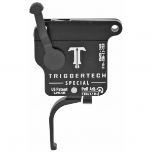 TriggerTech Trigger, 1.0-3.5LB Pull Weight, Fits Remington 700, Special Flat Trigger, Bolt Release Model, Right Hand, Adjustable, Black Finish, Includes Installation Tools, Instruction Book, & TriggerTech Patch R70-SBB-13-TBF