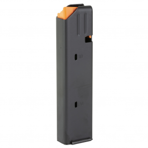 DURAMAG DuraMag SS, Magazine, 9MM, Colt Pattern, 20 Rounds, Fits AR Rifles, Orange AGF Anti-tilt Follower, Stainless Steel, Black 2009041178CPD