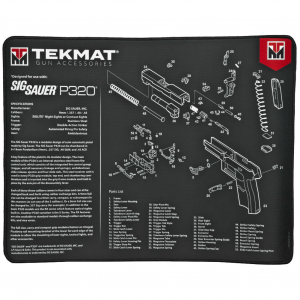 TekMat Sig P320 Ultra Premium Gun Cleaning Mat, 15"x20",Includes Small Microfiber TekTowel TEK-R20-SIGP320