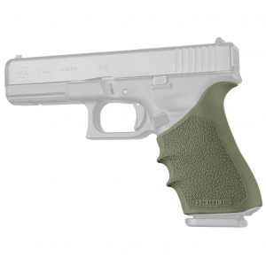Hogue HandALL Beavertail Grip Sleeve, Fits Glock Gen 1-2-5 17, 17L, 19X, 34, 34MOS, OD Green 17021