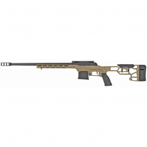 Savage 110 Precision, Bolt Action, 308 Winchester, 20" Heavy Barrel, Threaded 5/8-24, BA Muzzle Brake, Flat Dark Earth, MDT LSS XL Chassis, AccuTrigger, Right Hand, 10Rd, Includes 1 AICS Magazine/ 20 MOA 1 Piece EGW Rail 57563