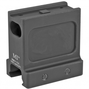 Midwest Industries NV-Height Mount, Aluminum, Black Anodized Finish, Fits Aimpoint T-1 MI-T1-NV