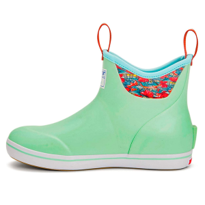 XTRATUF Women's 6in Ankle Deck Fishewear Seafoam/Bonefish Boot (XWAB-3BB-GRN)
