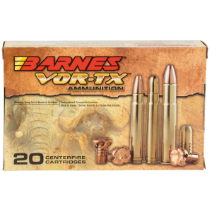 Barnes 22022 VOR-TX 458 Winchester Magnum TSX Flat Base 450 GR 20Box/10Case