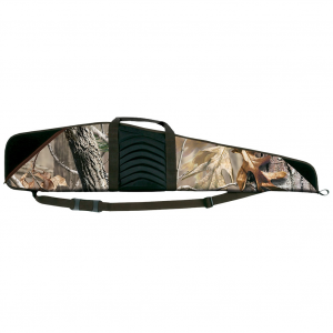 BULLDOG CASES Pinnacle 44in Camo With Brown Trim & Black Leather Rifle Case (BD205)