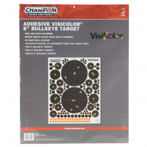 CHAMPION TARGETS React Bulls-Eye Target 5/Pk, Card (46137)