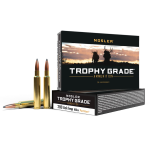 Nosler NOSLER Trophy Grade 280 Rem Ackley Improved 160gr Partition 20 Bx/10 Cs Rifle Ammo (60044) - $69.30 at GritrSports
