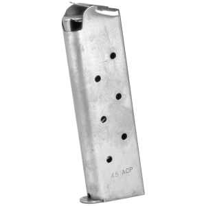 Colt's Manufacturing Magazine, 45ACP, 8 Rounds, Fits 1911 Government/Commander, Stainless 574001
