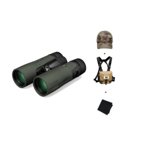 VORTEX Diamondback HD 8x42 Binocular w/ GlassPak Harness Case, Multicam Camo Cap and Microfiber Cleaning Cloth