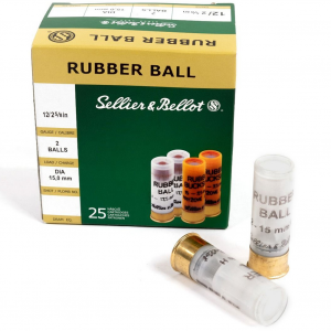 SELLIER & BELLOT Rubber Ball 12ga 2.75in Shotgun Ammo (SB12RBB)