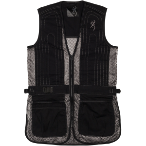 BROWNING Jr Trapper Creek Mesh Gray/Black Shooting Vest (30505499)