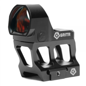GRITR Caracara 3.0 MOA Single Red Dot Reticle Reflex Sight with Low & Lower 1/3 Co-Witness Picatinny Mounts