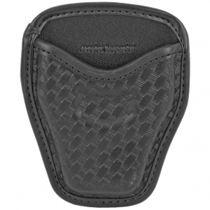 Bianchi Model 7934 AccuMold Elite Open Handcuff Case, Basket Weave Duraskin, Black Finish 22966