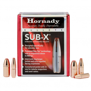 Hornady Sub-X, .458 Diameter, 410 Grain, Flex Tip, 50 Count 45052