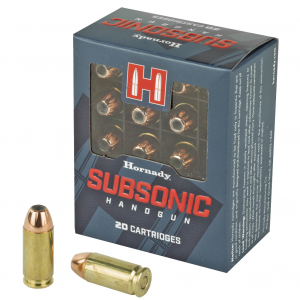 Hornady Subsonic, 40 S&W, 180 Grain, XTP, 20 Round Box 91369