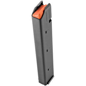 DURAMAG Magazine, 9MM, 32 Rounds, Fits 9MM Colt Pattern AR Rifles, Orange Anti-Tilt AGF Follower, Stainless Steel, Black 3209041178CPD