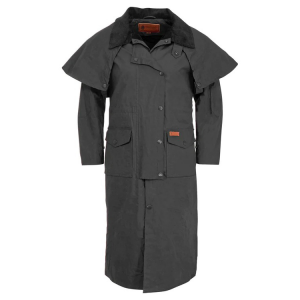 OUTBACK TRADING Matilda Black Duster Coat (2046-BLK)