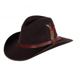 OUTBACK TRADING Gallup Wool Tan Bark Hat (1107-TBK)
