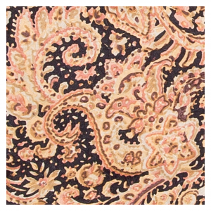 WYOMING TRADERS Paisley Gold/Black Regular Jacquard Silk Scarf (PGB)