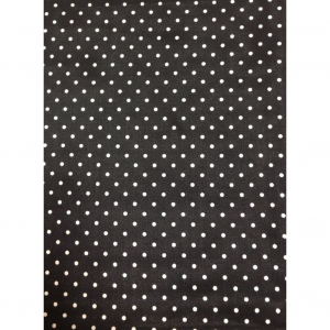 WYOMING TRADERS Cowboy Polka Dot Black Silk Scarf (CB)