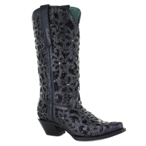 Corral CORRAL Women's Inlay Embroidery and Studs Boot (A3752-LD) - $288.00 at GritrSports