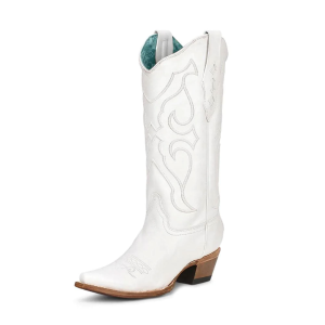 Corral CORRAL Women's White Embroidery Boots (Z5046) - $229.00 at GritrSports