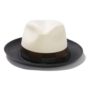STETSON Andover Milan Fedora Ivory/Black Hat (TSANDV-1522M9)