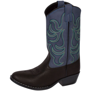 Smoky Mountain Boots SMOKY MOUNTAIN BOOTS Kid's Monterey Black/Blue Western Boot (1576) - $33.99 at GritrSports