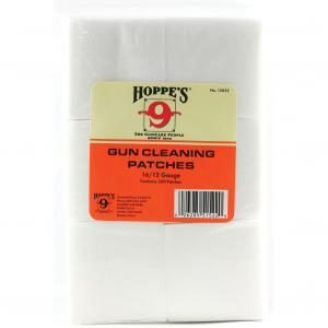 HOPPE'S 300-Pack 12 and 16 Gauge Gun Cleaning Patches (1205S)