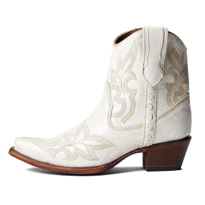 Corral CORRAL Women's Pearl Embroidery with Zipper Ankle Western Boots (L5916) - $154.00 at GritrSports