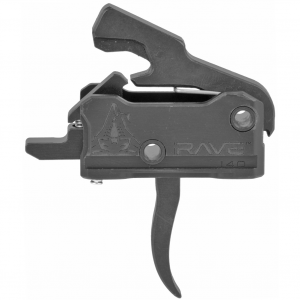 Rise Armament RAVE Super Sporting Trigger, Curved, 3.5 lb Single Stage Pull, Black T017-BLK