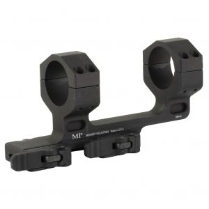 Midwest Industries Scope Mount, 34mm, Quick Detach Mount, 1.93" Height With 1.5" Offset, Fits Picatinny, Anodized Finish, Black MI-QD34SMH