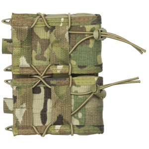 High Speed Gear Double Rifle TACO, Dual Magazine Pouch, Molle, Fits Most Rifle Magazines, Hybrid Kydex and Nylon, MultiCam 11TA02MC