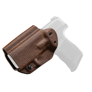 Mission First Tactical Mission First Tactical Hybrid Holster, Inside Waistband Holster, Ambidextrous, Fits Sig P365, Kydex with Leather Shell, Includes 1.5" Belt Attachment, Brown H3-SIG-1-BR1 - $59.99 at GritrSports