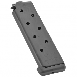 CMC Products Magazine, Power Mag, 45ACP, 8 Rounds, Fits 1911, Stainless, Black M-PM-45FS8-B