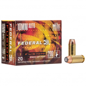 Federal Fusion, 10MM, 200Gr, Soft Point, 20 Round Box F10FS1
