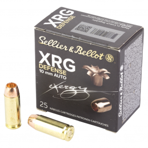 Sellier & Bellot XRG, 10MM, 130 Grain, Jacketed Hollow Point, 25 Round Box SB10XA