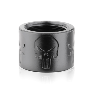 Backup Tactical Skull X, Pistol Thread Protector, Black Finish, 1/2 x 28 RH SKULLX-BLK