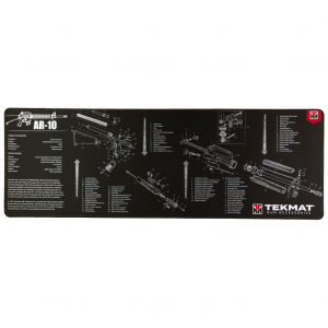 TekMat Ultra Mat, AR-10, Cleaning Mat, Thermoplastic Surface Protects Gun From Scratching, 1/4" Thick, 15"x44", Tube Packaging, Black TEK-R44-AR10